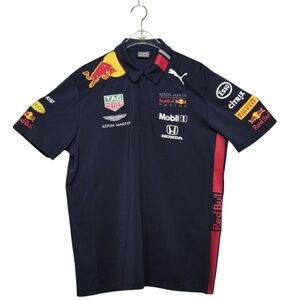 Puma Red Bull Men's Dark Blue Racing Polo